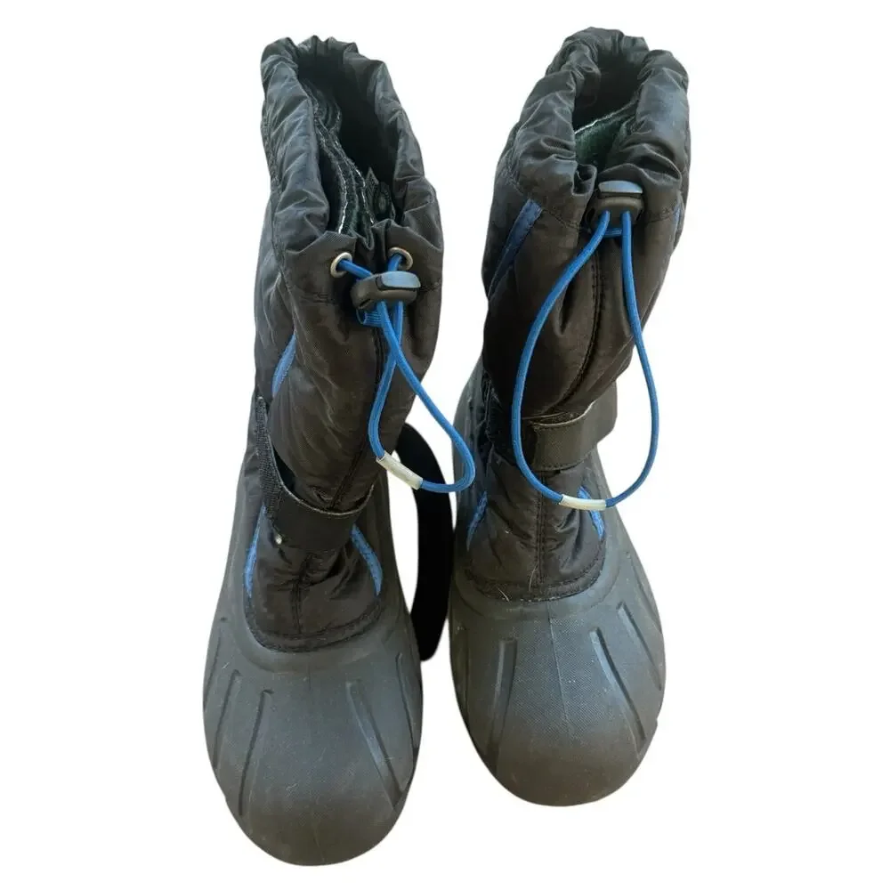 Sorel Lined Snow Boots Black/Blue - Size 7